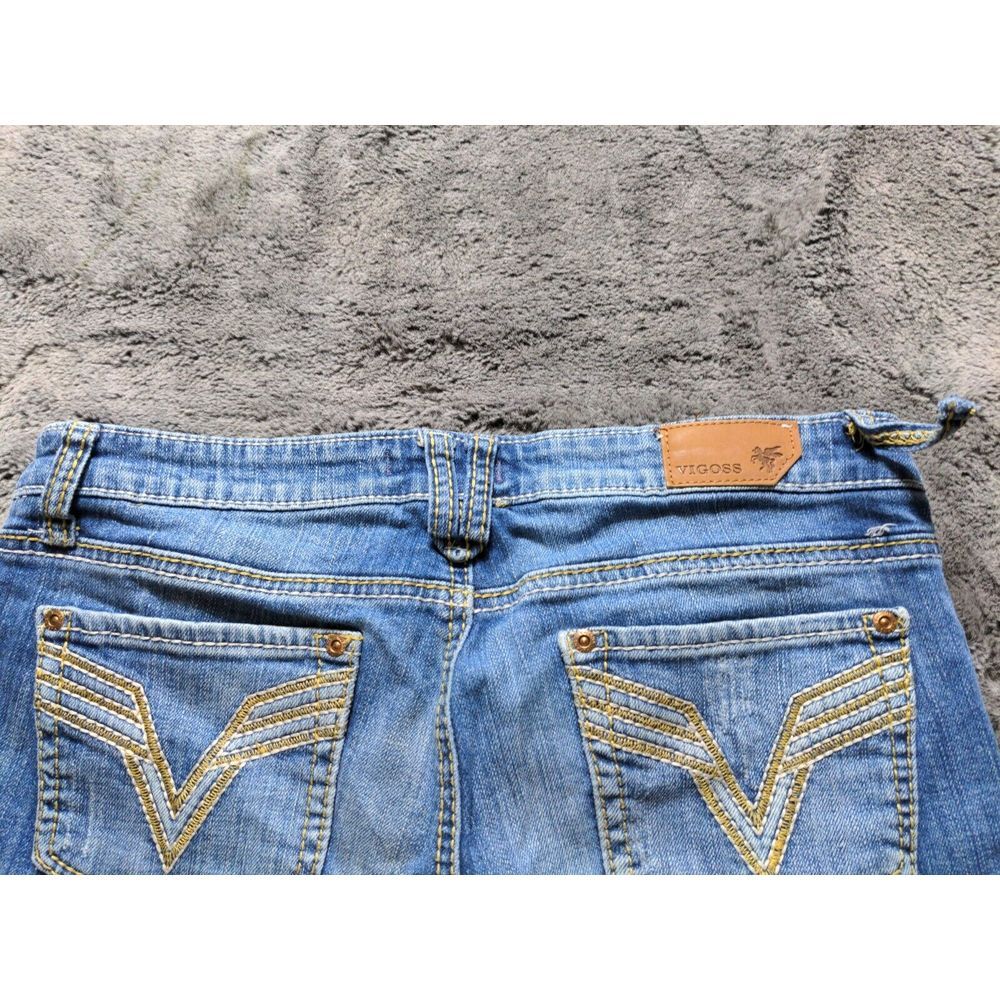 Vigoss Bermuda Cuffed Cut Off Shorts Distressed Women's Size 7, Medium Wash - Picture 10 of 13